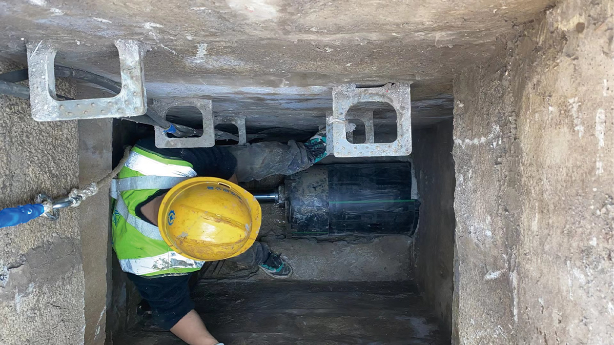 高台HDPE短管内衬法